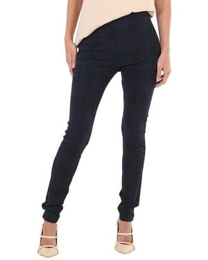 Burberry Midnight Check Print Stretch Jersey Leggings - Blue