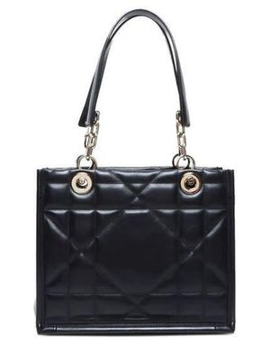 Dior Quilted Leather Shoulder Bag - Black