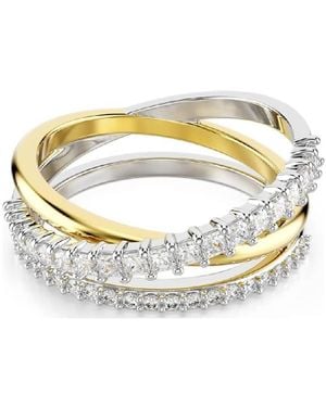 Swarovski Hyperbola Crystal Metal Ring, Size 58 - Metallic
