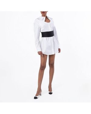 Alexander Wang Mini Cotton Shirt Dress - White