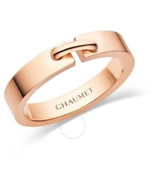 Chaumet 18K Rose Liens Evidence Wedding Ring - Metallic