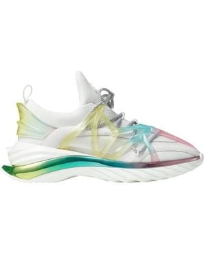 Jimmy Choo Cosmos/F Unicorn Mix Reflective Trainers, Brand Size 35 Us - Blue