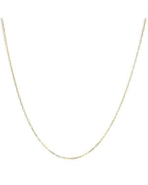 Haus of Brilliance Solid 14K 1.5Mm Paperclip Chain Necklace - Metallic