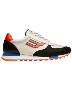 Bally Cotton And Suede Gavino Trainers - Blue