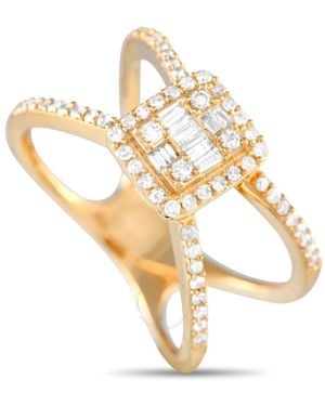 LB Exclusive 14K 0.50Ct Diamond Split Shank Ring Rn32604 Y - Metallic