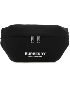 Burberry Logo Print Sonny Belt Bag - Black