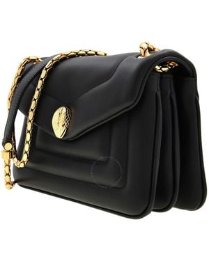 BVLGARI Serpenti Reverse Shoulder Bag - Black