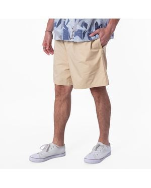 KENZO Elasticated Drawstring Cotton Shorts - Natural
