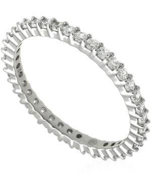 Swarovski Round Cut Matrix Vittore Ring, Size 58 - Metallic