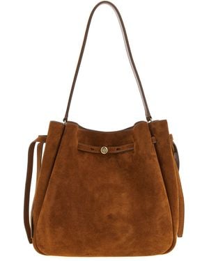 Tory Burch 'Romy' Bucket Bag - Brown