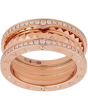 BVLGARI B.Zero1 Rock Two-Band Ring - Pink