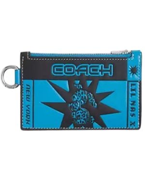 COACH The Lil Nas X Drop Zip Card Case - Blue