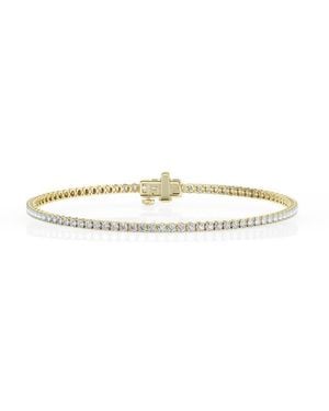Brilliant Diamond 3 Ctw Lab Grown Diamond Tennis Bracelet For - Metallic