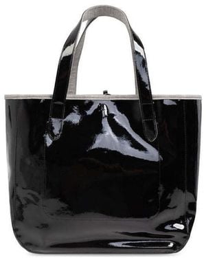 JW Anderson Belt Anchor Logo Tote Bag - Black