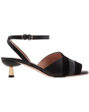 Bally Caroll 45 Lamb Leather Sandals - Black