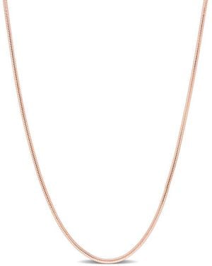 Amour 1.2Mm Snake Chain Necklace - Metallic