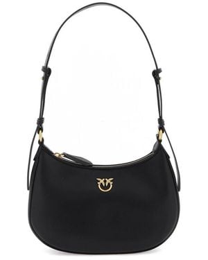Pinko Half Moon Shoulder Bag - Black