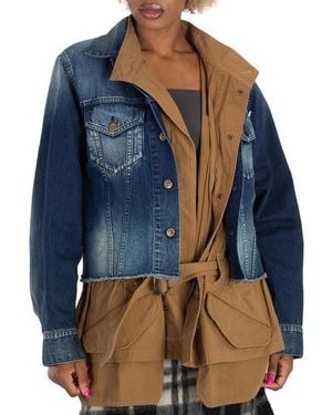 Kolor double-layered Jacket | Brown | FARFETCH