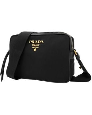 Prada Ladies Bandoliera Tessuto Nylon Crossbody - Black