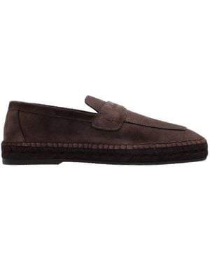 Ferragamo Logo Debossed Espadrilles - Brown