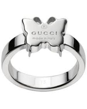 Gucci Trademark Ladies Sterling Sterling Band Ring Ybc223868001014 - Metallic