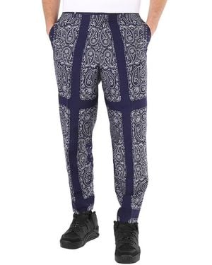 Etudes Studio Bandana Print Pants, Brand Size 52(Waist Size 36" - Blue