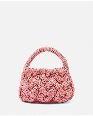 JW Anderson J.W. Anderson Small Cable Knit Bag - Pink