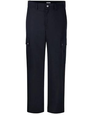 Burberry Cotton-Blend Cargo Trousers - Blue