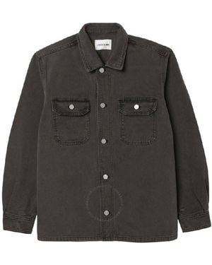 Lacoste Denim Pocket Cotton Overshirt - Black