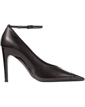 Jimmy Choo Cierra 100 Nappa Leather Court Shoes, Brand Size 39 Us - Black