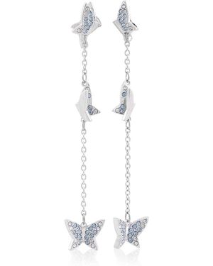 Swarovski Idyllia Lilia Butterfly Drop Earrings - White