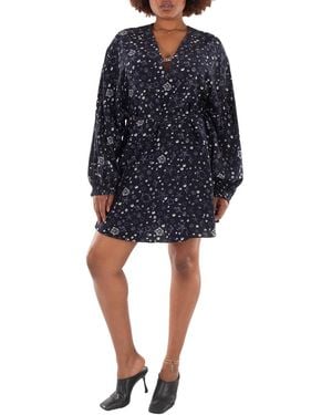 Fendi Starry Sky Crepe Dress, Brand Size 42 Us - Blue