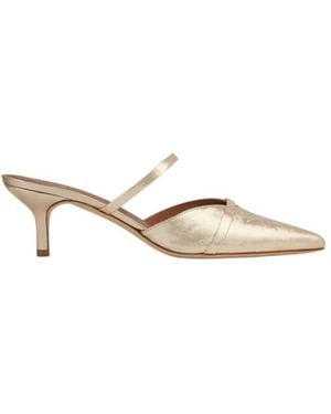 Malone Souliers Frankie 45 Leather Kitten Heels, Brand Size 35 Us - Natural