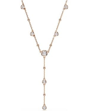 Swarovski Imber 18K Rose Plated Y Necklace - Metallic