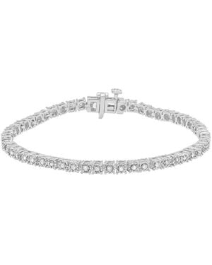 Brilliant Diamond Sterling 0.50 Cttw Lab Grown Diamond Tennis Braceletfor - Metallic