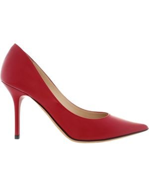 Jimmy Choo Agnes 85 Patent Leather Court Shoes, Brand Size 34 Us - Red