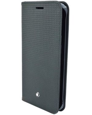 Montblanc Extreme Flip Cover Leather Case For Samsung Galaxy S6 Edge+ Plus - Grey