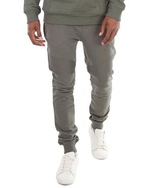 Balmain Flocked Logo Print Joggers - Grey