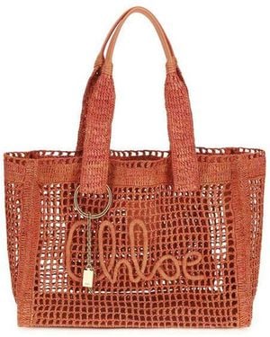 Chloé Chlo East-West Summer Banana Tote Bag - Red