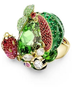 Swarovski Idyllia Multicolored Motif Ring - Green
