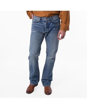 Bally Casual Flare Leg Denim Trousers, Waist - Blue