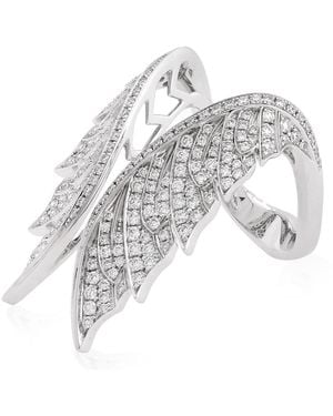Stephen Webster Magnipheasant Open Tail Feather Ring - Metallic
