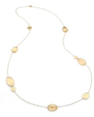Marco Bicego Lunaria Yellow Gold Chain Necklace Y 02 - White