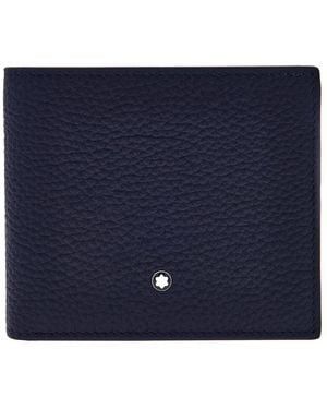 Montblanc Grain Leather 8Cc Wallet - Blue