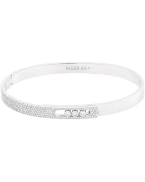 Messika Move Noa Semi-Pave Bangle Sm - Metallic