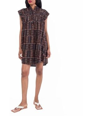 Isabel Marant Leazali Pintucked Mini Dress, Brand Size 34 Us - Red