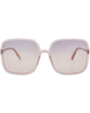 Dior Pink Gradient Square Sunglasses Sostellaire S1u 40g2 Cd40006u 72y 59