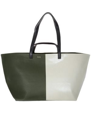 CAHU Le Pratique Two-Toned Tote Bag - Green