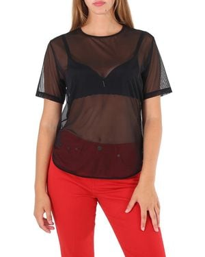 Wolford Ladies Loose Fit Tulle Shirt - Black