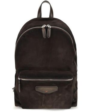 Santoni Calf Leather Backpack - Black